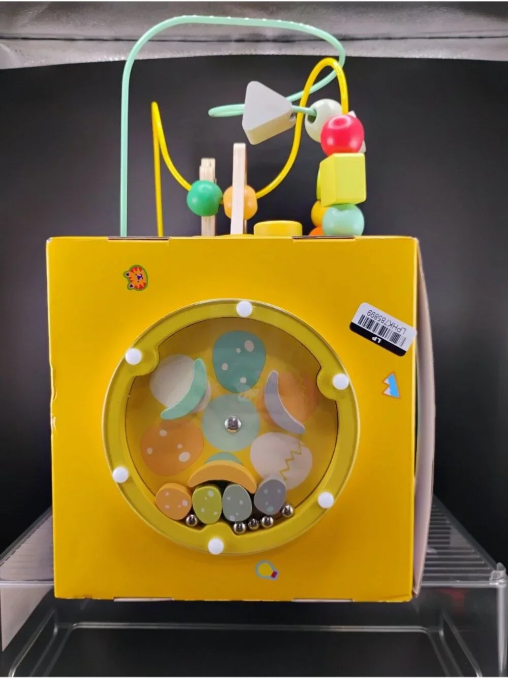 Giggle Scape Toddler Activity Cube With Dino Bead Maze & Gears